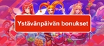 Rakkautta ilmassa: parhaat ystävänpäivän bonukset!