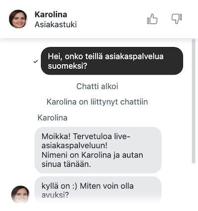 Millionerin suomalainen asiakaspalvelu